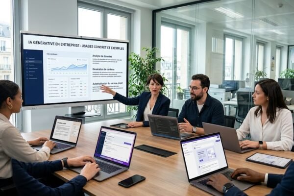 IA générative en entreprise : usages concrets et exemples