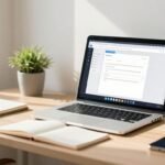 Interface Semrush sur un écran d'ordinateur portable.
