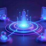 Interface IA futuriste de Semrush en 2026
